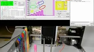 Plotter with automatic pen change 
