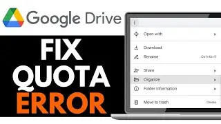 How to Fix Google Drive Quota Exceeded Error 2025 (EASY & FAST)