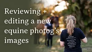 Reviewing + editing a new equine photographer's images (Canon T2i)