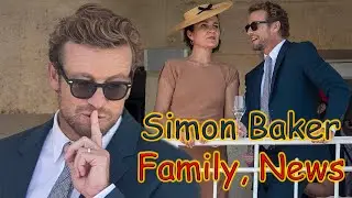 SIMON BAKER and his wife Rebecca Rigg  have been happily married for 20 years