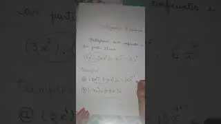 Multiplicação de Monômios