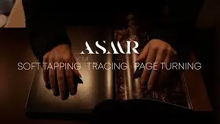 ASMR 📖 Soft Tapping, Tracing, Hand Movements 📖 The beautiful work of Alexander McQueen🖤 (NO TALKING)
