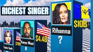 Richest Singers 2023 | 3D Comparison