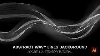 Abstract wavy lines background | adobe illustrator tutorial
