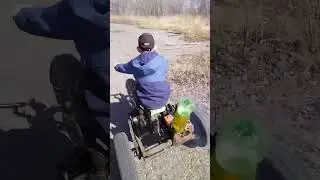 покатушки на трицикле с КПП ваз 2101 #бензопила Урал #своими руками #трицикл #самодельный