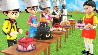 Scary Teacher 3D vs Squid Game Cake Decorating and Wrong Cake Decor 5 Times Challenge MissT Vs Grany