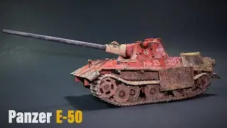 German E-50/Standardpanzer-1/72-Trumpeter- brush painted- tank model