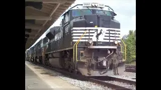 NS SD70M-2 and a Pair of SD60's lead 22A out of Bristol, VA 09/24/2009