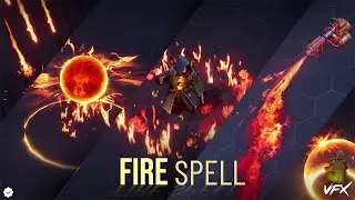 Fire Spell VFX Pack Unreal Engine Preview