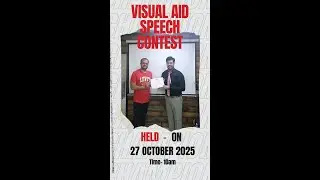 (Join: 9999947824) Highlights : Visual Aid Speech Contest Held On 27-10-24 at 10am.