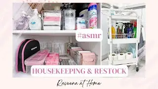 NEW VIDEO! DETERGENT RESTOCK & UNDER THE SINK ORGANISATION | ASMR | DIY HOUSEKEEPING CART | AD