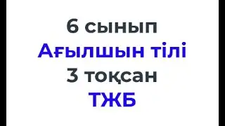 6 сынып Ағылшын тілі \ Английский язык 3-тоқсан ТЖБ 1 нұсқа