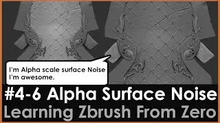 4-Shield6 Alpha Scale Surface Noise application with Morph Target, very useful, powerful Zbrush 2020