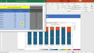 Chart 86 | 100% Stacked Column Chart with Numeric Values