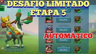 Desafío Limitado Guardián del Bosque - Trance en el bosque - Etapa 5  AUTOMÁTICO- Lords Mobile 👑