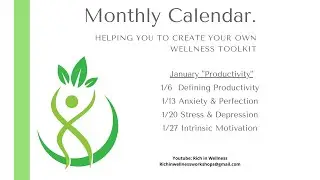 January Monthly Calendar 2021