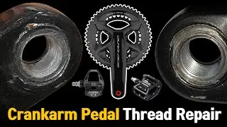 How to Fix Damaged Bike Crank Arm Threads 🚴 Helicoil Repair Guide