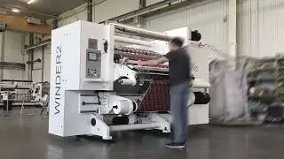 Slitter rewinder WINDER2C for controlling teaser