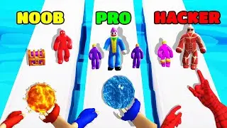 Hit Fist Gameplay - NOOB vs PRO vs HACKER (iOS/Android)
