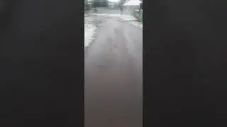 У нас с утра снег