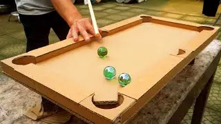 DIY Billiard Table Mini from Cardboard