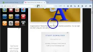 Installing theTheme font and size changer add-on Firefox