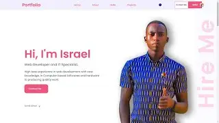 Web Developer Portfolio design 2024 | Free Source Code.