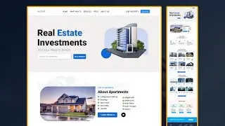 How to Make Landing Page Design Figma - Real Estate Landing page