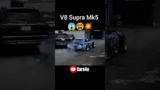 V8 Supra Mk5😱😵🔥#supramk5 #supra #v8 #swap #sound #burnout
