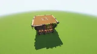 Large spruce House 3D printing timelapse in Minecraft-speedbuilding