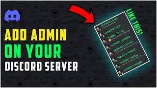 How to Add Admin on Discord Server 2022 | F HOQUE | add admin on discord server 2022 |