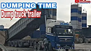 dump truck trailer HANVAN G7 Malaysia dumping time