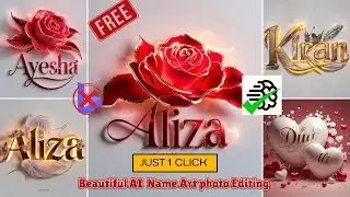 Create Stylish 3D name Art photo Editing II Beaut Ai name Photo Editing in Mobile #video #ai