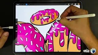 How I created complex lettering in 15 minutes using stamp brushes for Procreate