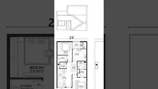 Floor plan section drawing #autocad #autocadshorts #architecture #shortsfeed #autocadarchitecture
