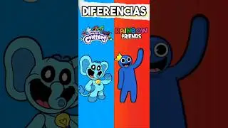 DIFERENCIAS ENTRE LOS SMILING CRITTERS Y LOS RAINBOW FRIENDS 🐸 SIMBA 
