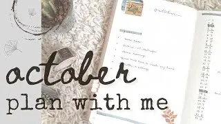 october plan with me | minimalist bullet journal set-up 🍁 🖋