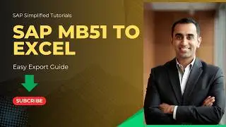SAP MB51 Export to Excel 2026 | Step-by-Step Tutorial (Easy & Fast Guide)