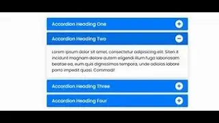 Responsive Accordion Menu using only HTML & CSS