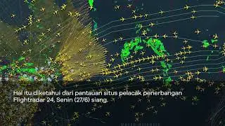 pesawat jokowiPesawat Jokowi Sempat Berputar 360 Derajat di Turki-Iran