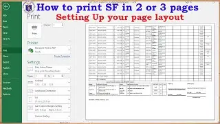 Setting Up the Page layout of School forms for printing 2 pages only