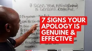 7 Signs your confession or apology is genuine and effective