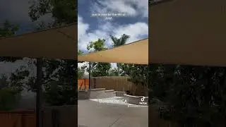 Custom Shade Sail by pool