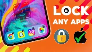 How To Lock Apps on iPhone with Face ID & Passcode (NEW FREE METHOD)