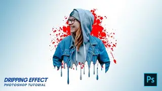 Dripping Effect | Splatter Effect | Photoshop Tutorial