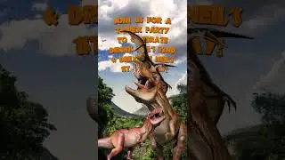 Dinosaur theme kiddie party invite