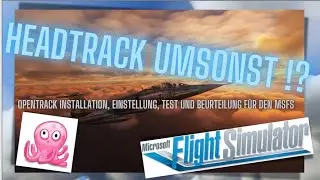 Headtracking für den MSFS2020.  Einstellungen der kostenlosen Software Opentrack.