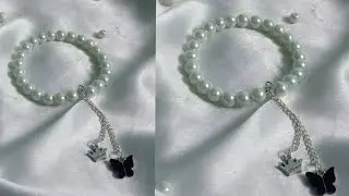 How To Make Wire bracelet/Pearl Bracelet/Chura/Pearl Chura/Easy DIY/Pearl Accessories making
