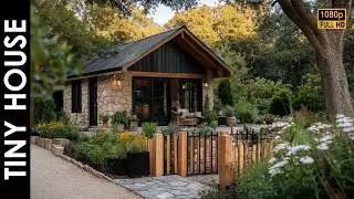 Rustic Tiny House Charm: Stone Cottage for Cozy Living Bliss
