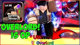 I GOT SUNWOO (SJW) OVERLORD AND HE DOES OVER 20M DMG IN ANIME LAST STAND INFINITE MODE! (Roblox Als)